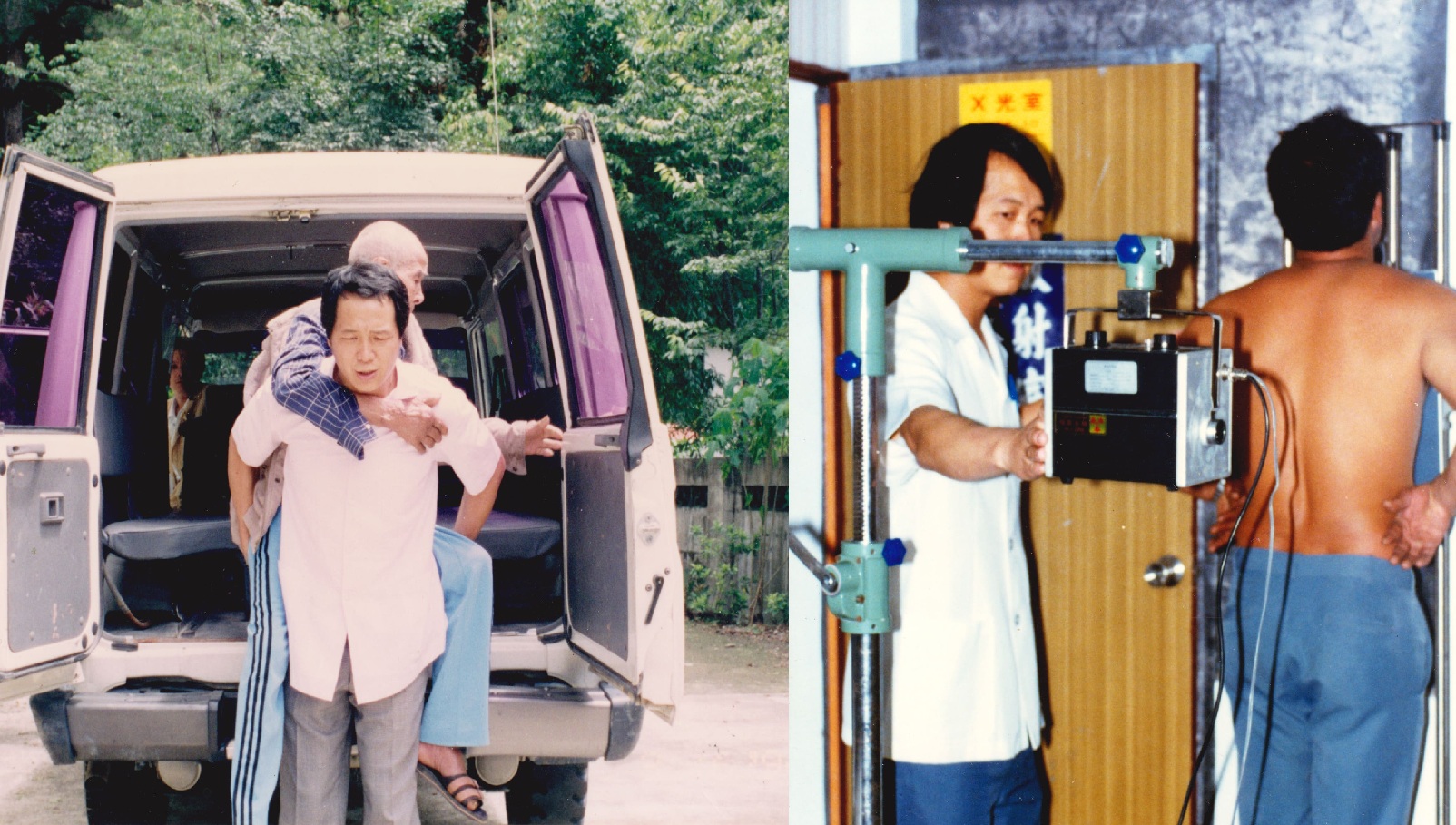 賴醫師帶著X光機到部落巡迴健檢和醫療。(受訪者提供)