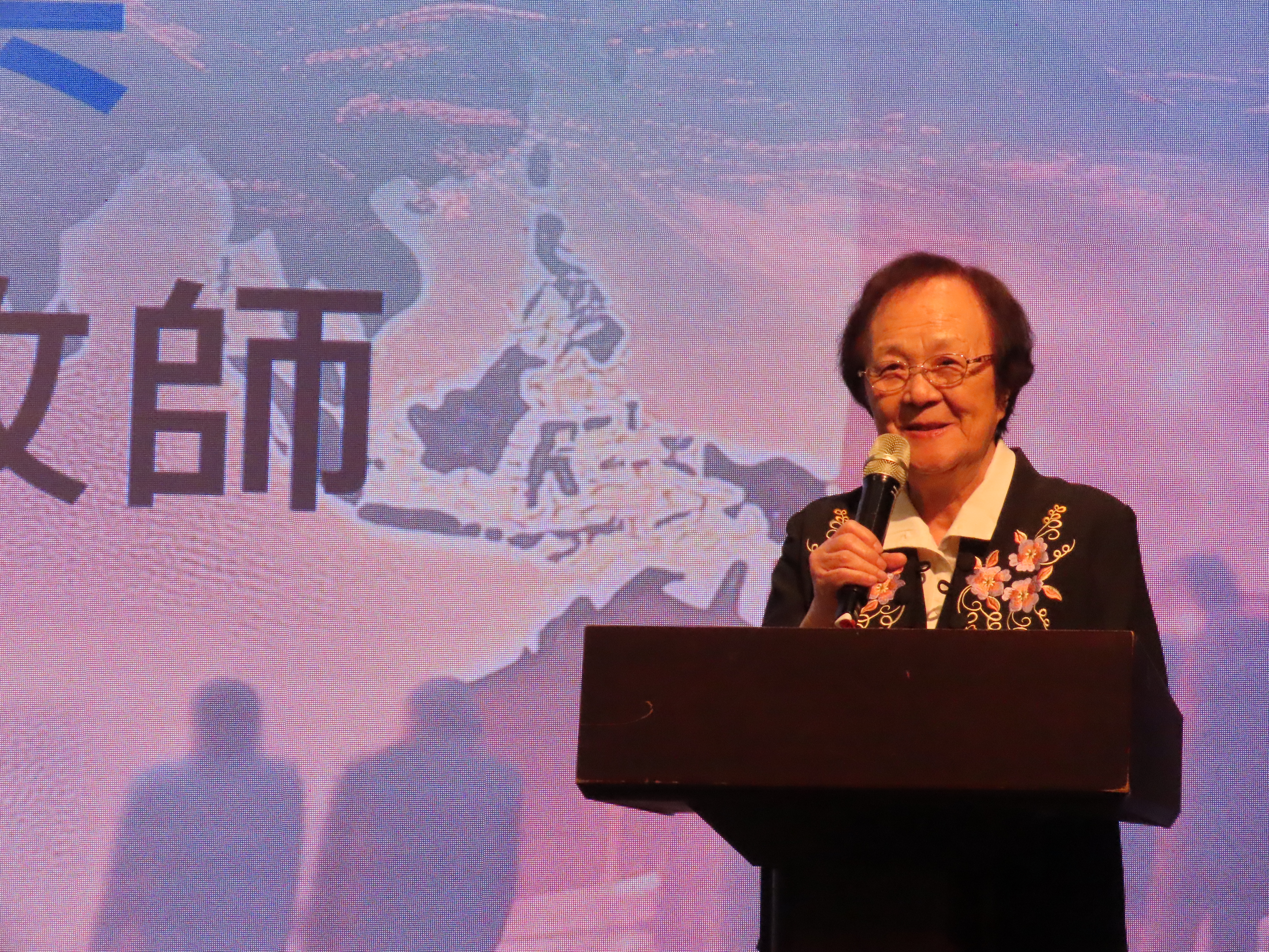 周淑慧牧師的勉勵。(圖/李容珍攝影)