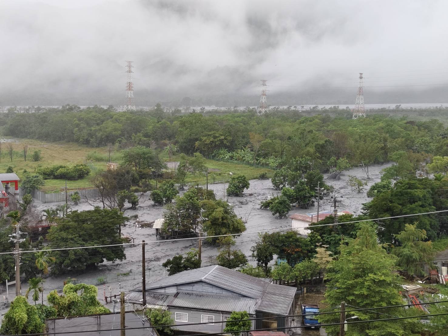 明利村受災情況。(圖/陳碧霜牧師提供)