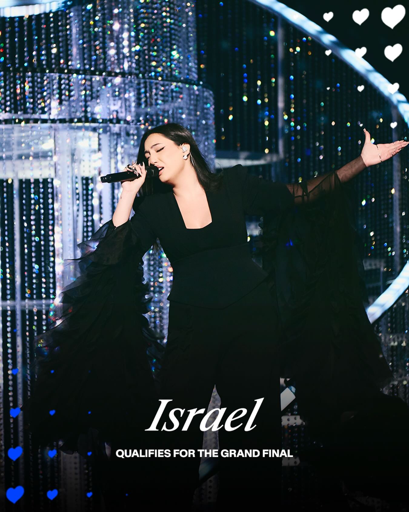 拉斐爾對於獲得第二名仍表達感謝。(翻攝自FB@Eurovision Song Contest)