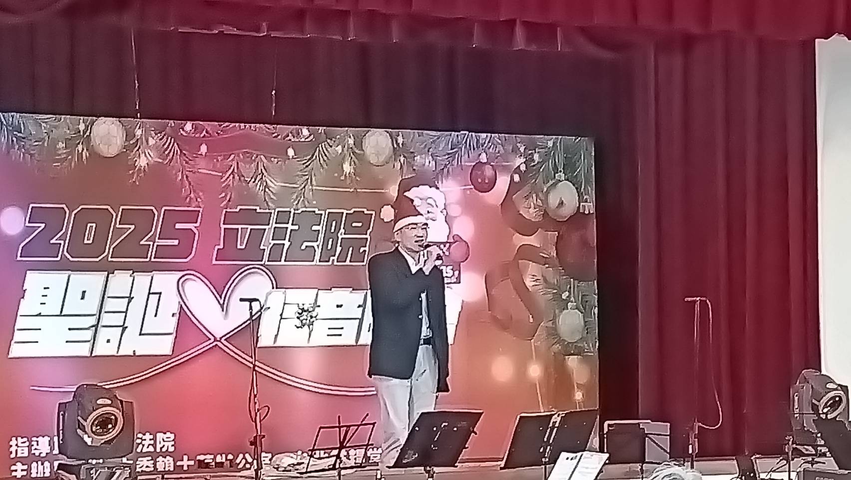 基隆市長謝國樑分享個人見證。(陳秀雯攝影)