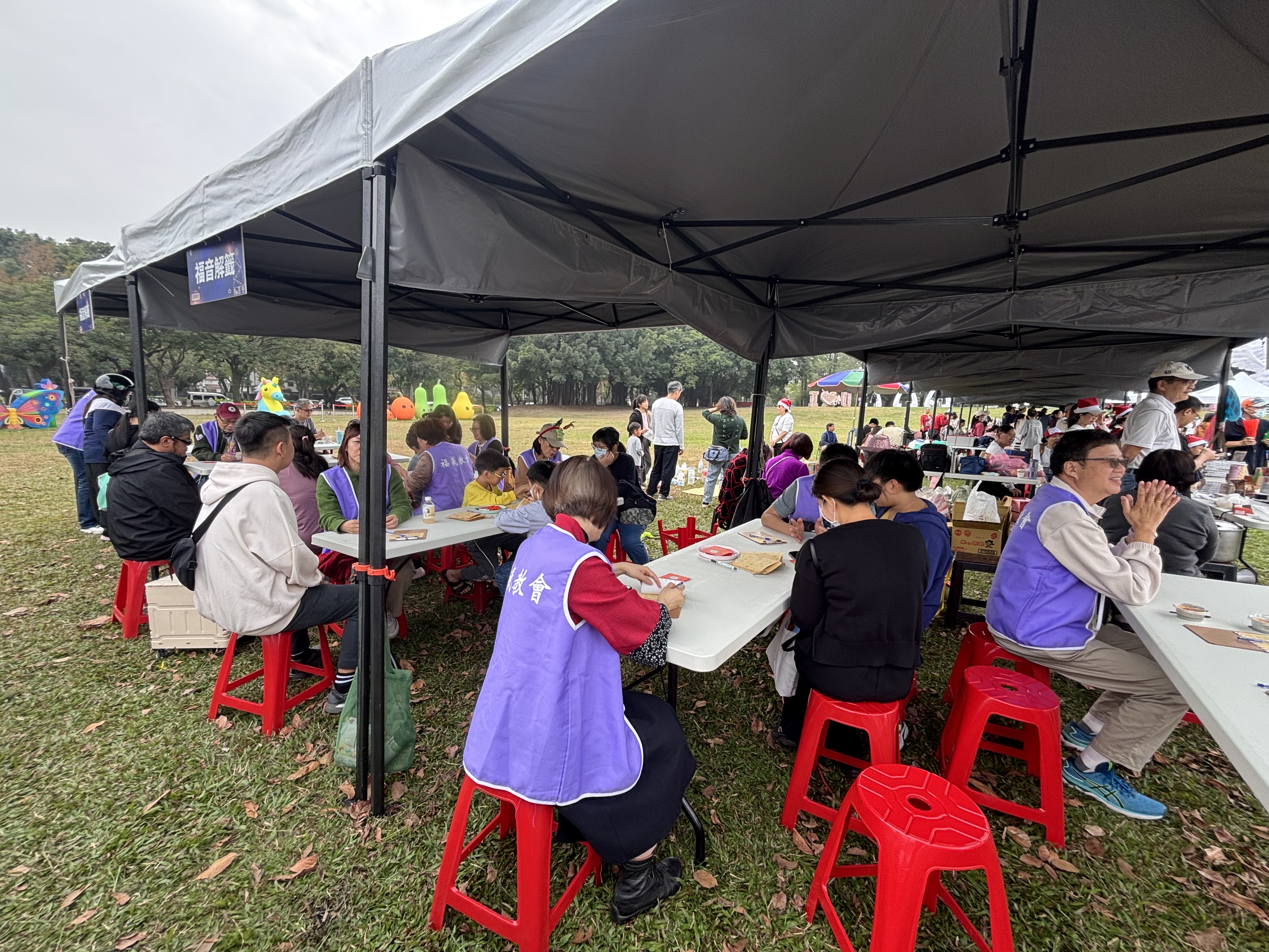 雲林福氣教會的福音解籤。(圖/李容珍攝影)