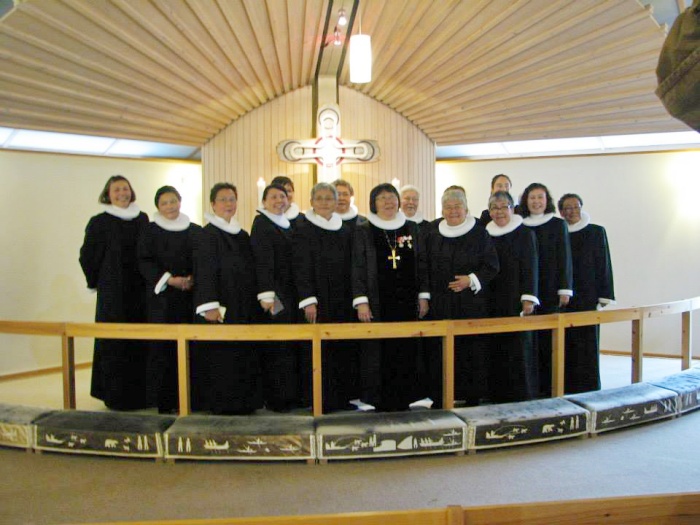 格陵蘭教會中的敬拜團。（翻攝自FB@Paneerag Siegstad Munk）