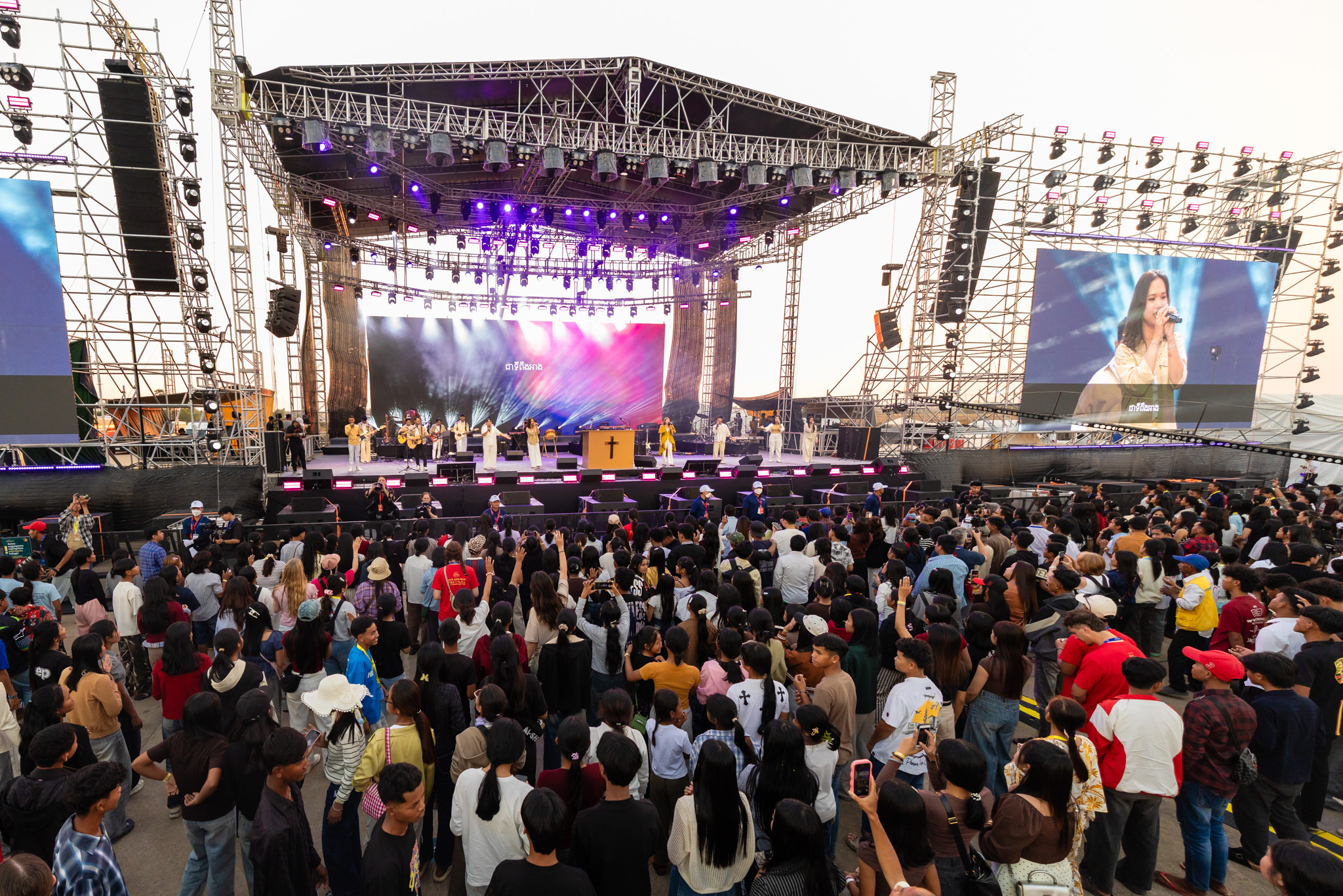 佈道會會場。(翻攝自葛福臨臉書)