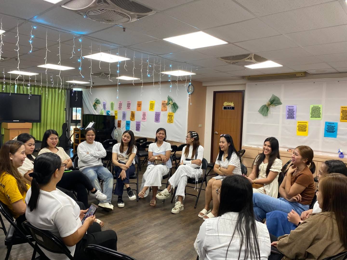 教會有不少菲律賓女性移工。(翻攝自中華差傳臉書)