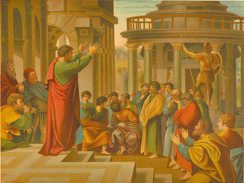 "St. Paul’s sermon in Athens", by Jan Ladislaw Sýkora
