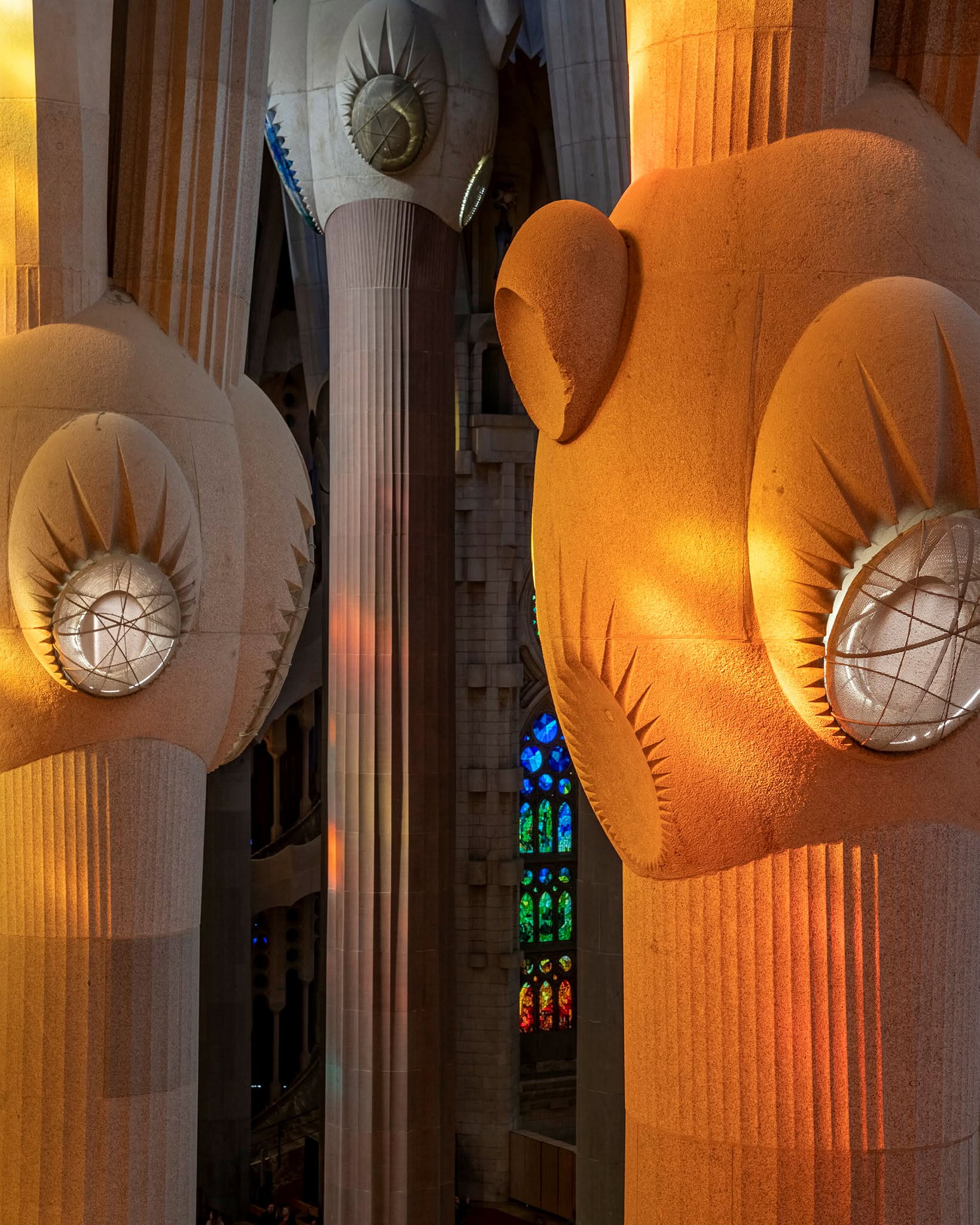 教堂內部。（FB@Basílica de la Sagrada Família）