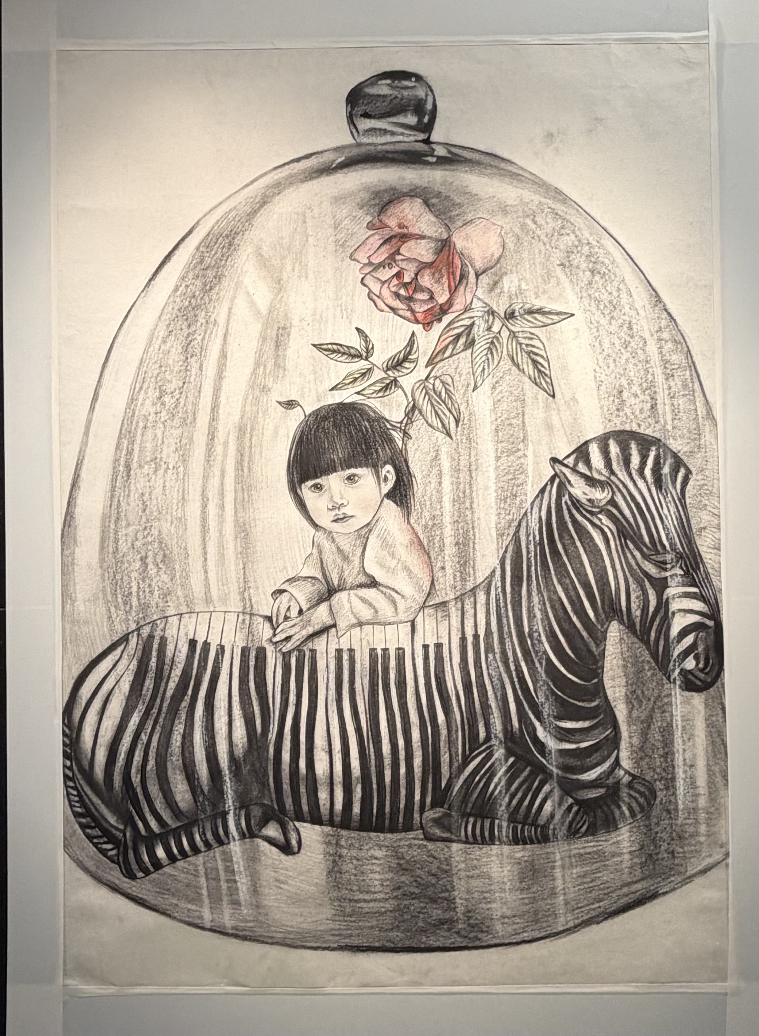 戴伶智的畫作。(圖/李容珍攝影)