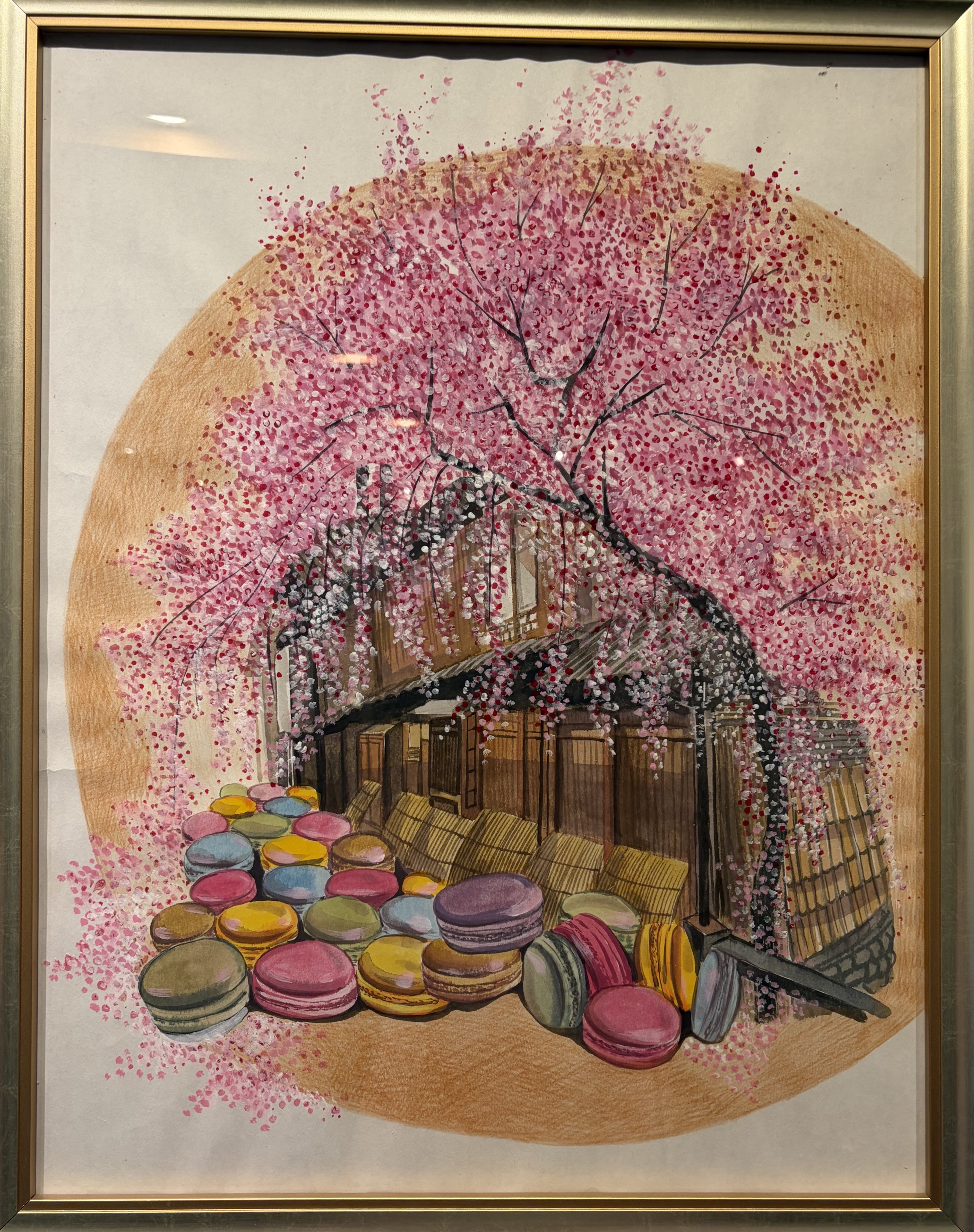 戴伶智的畫作。(圖/李容珍攝影)