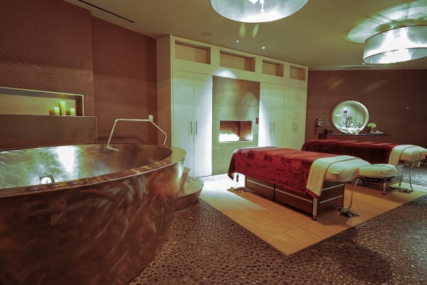 Massage tables and a soaking tub