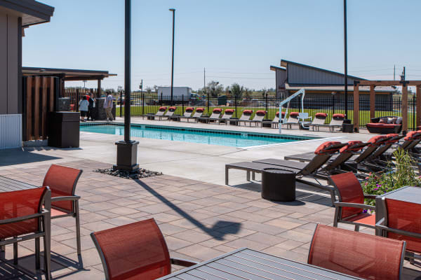 The pool at Northern Quest RV Resort