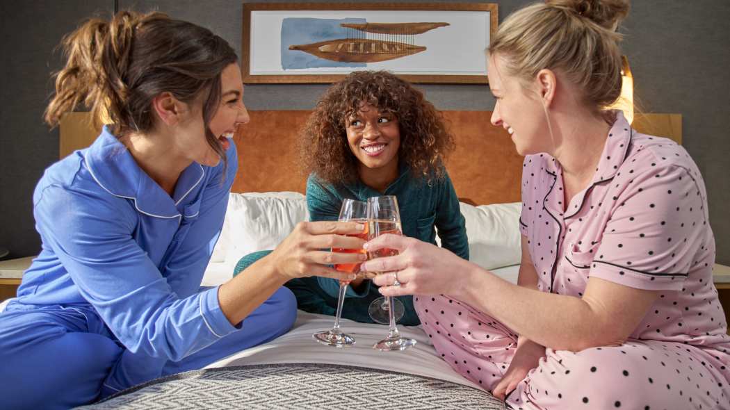 Adult slumber party