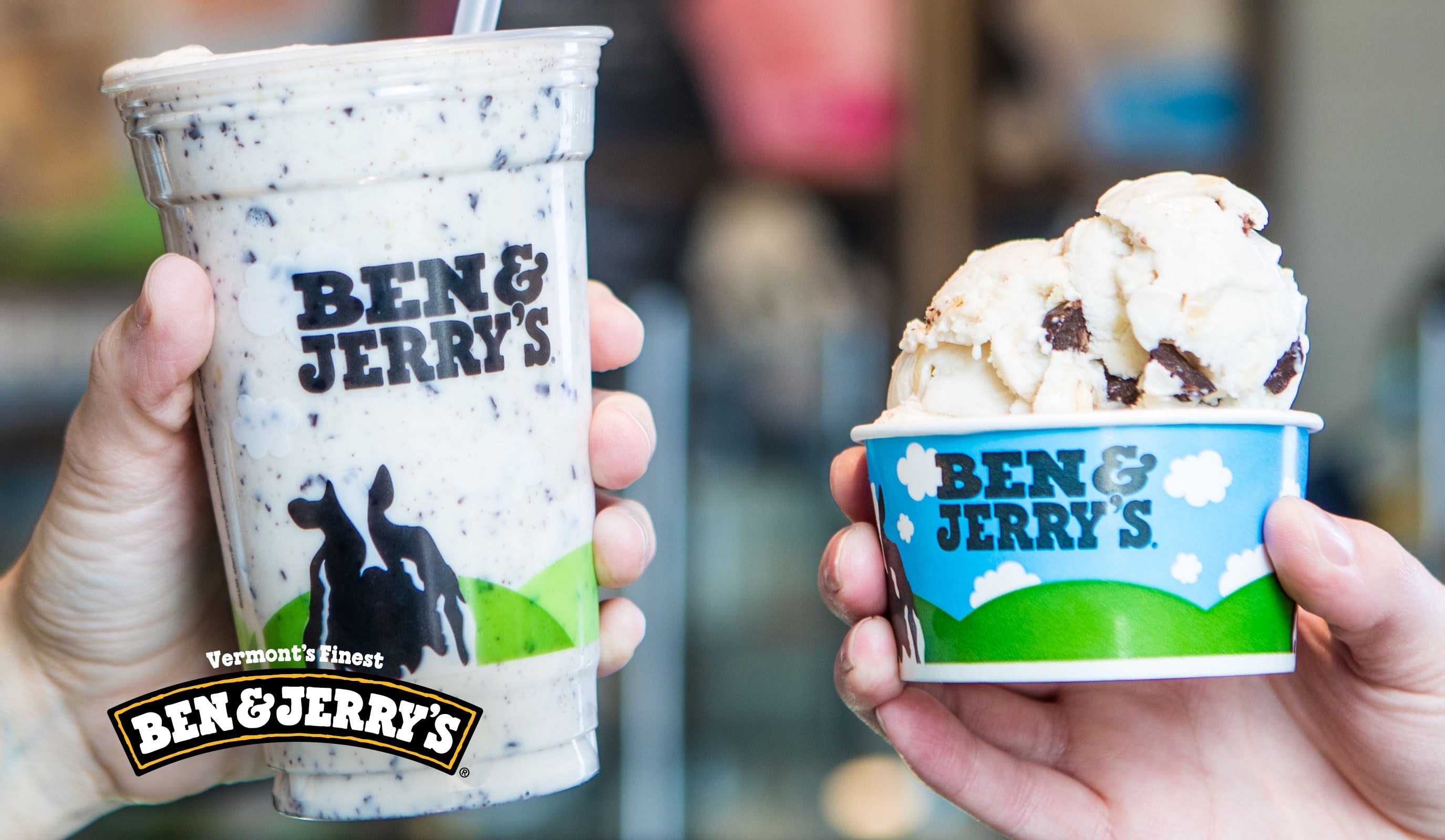 several servings of delicious Ben & Jerry's ice cream