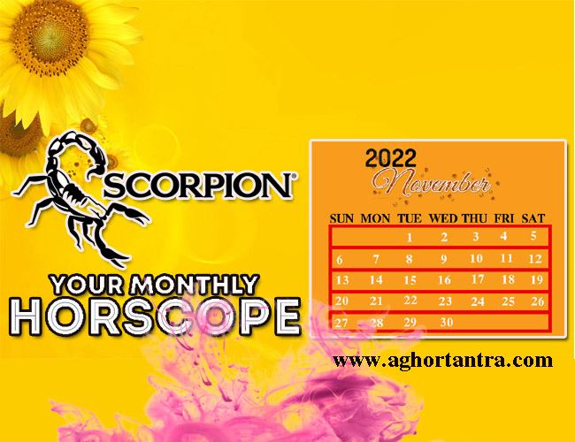 Scorpio November 2022 Monthly Horoscope :