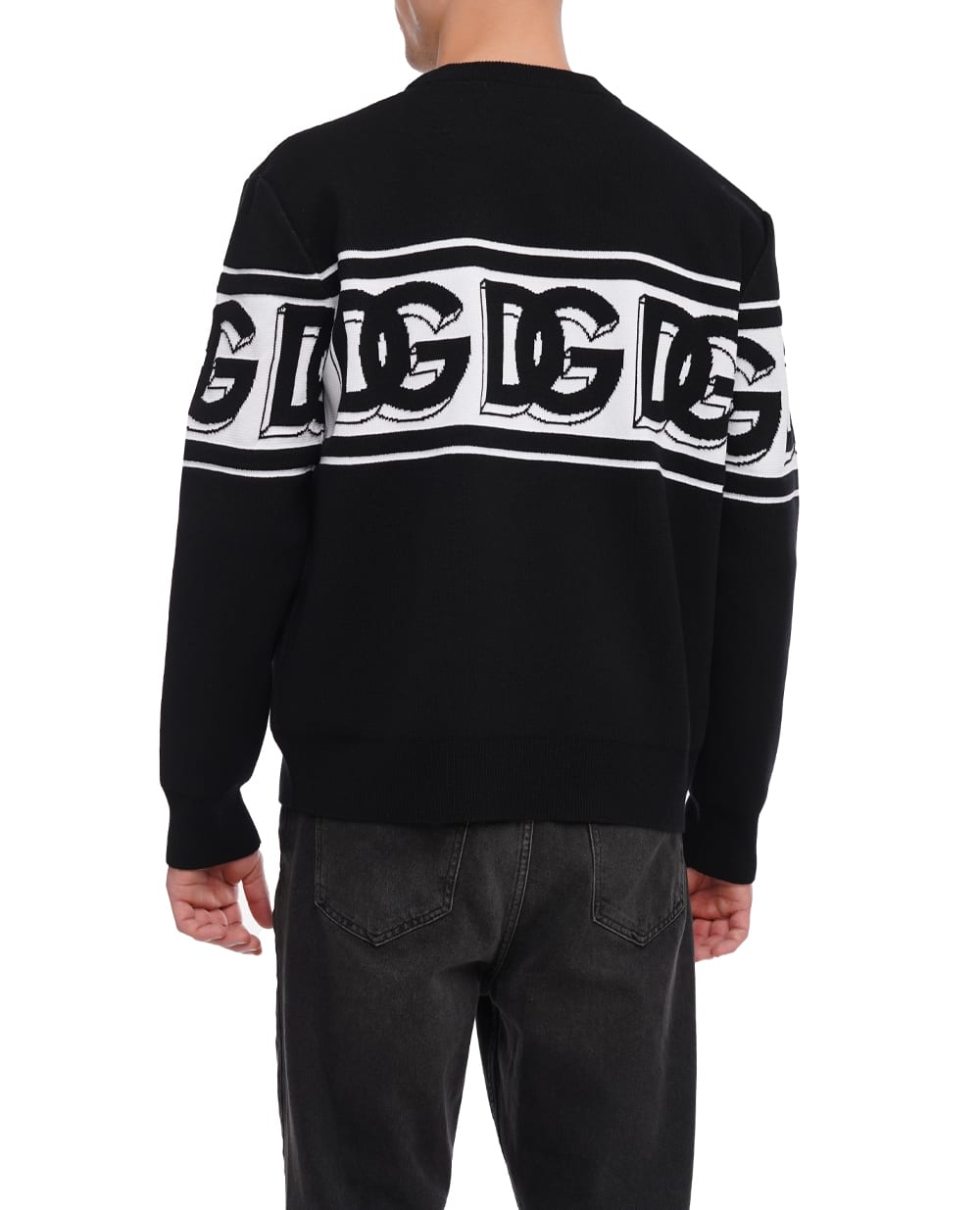 Свитер Dolce&Gabbana GXM96T-JEMK9, черный цвет • Купить в интернет-магазине Kameron