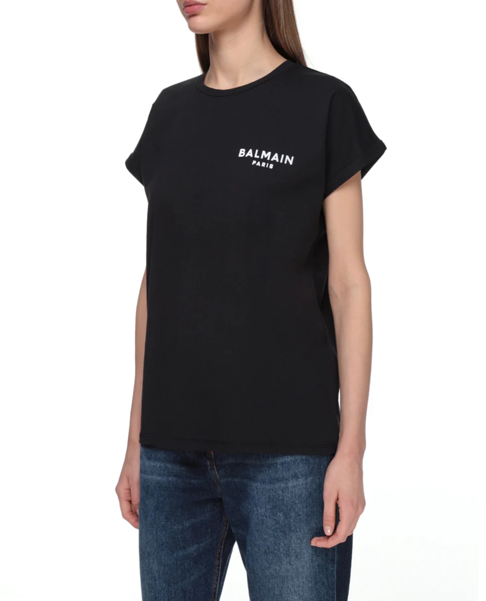 Футболка Balmain VF11351B013, черный цвет • Купить в интернет-магазине Kameron