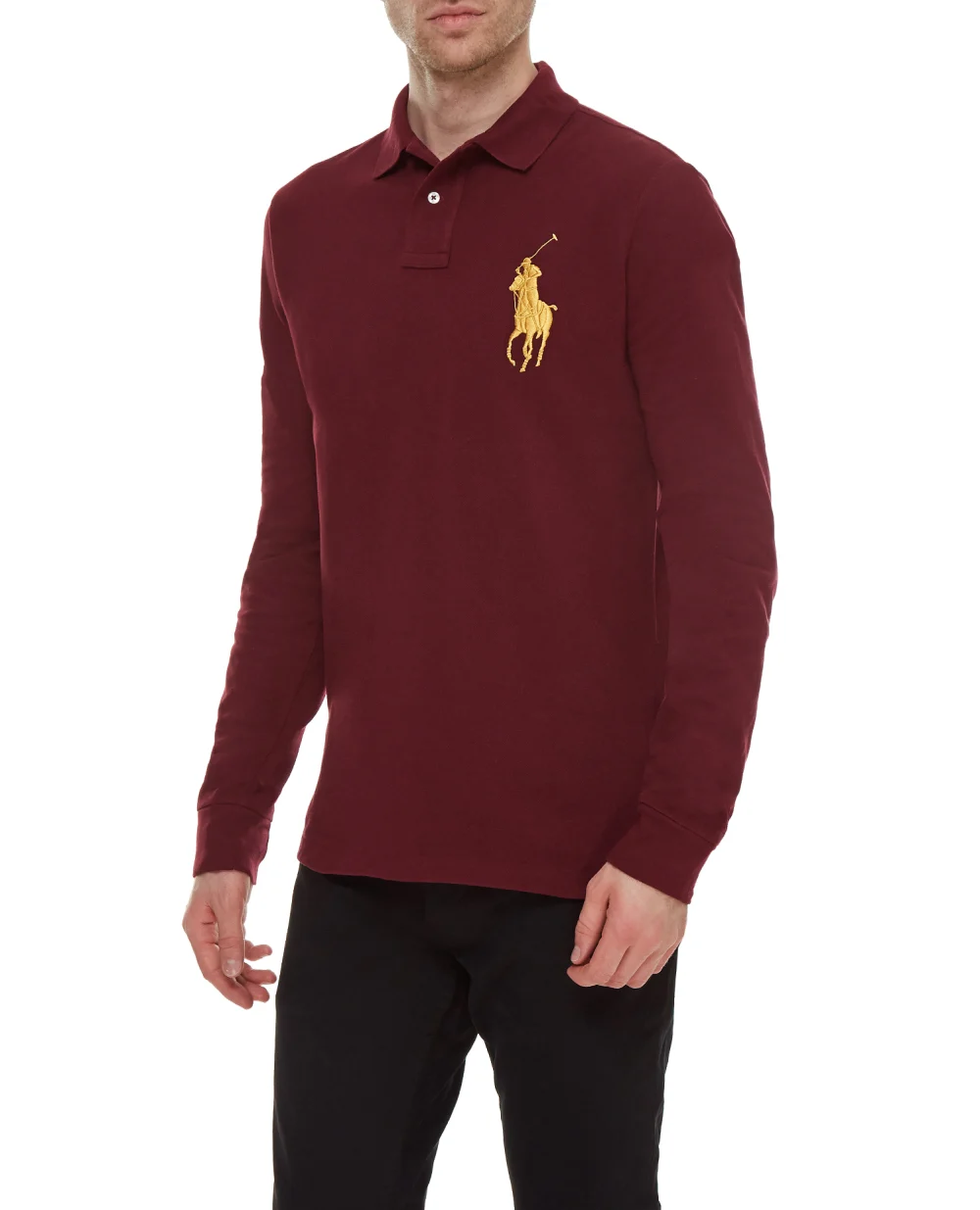 Поло Polo Ralph Lauren 710766856005, бордовый цвет • Купить в интернет-магазине Kameron