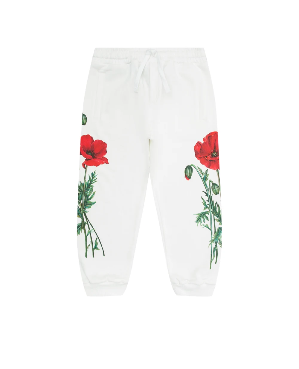 Детские спортивные брюки (костюм) Dolce&Gabbana Kids L5JP9T-G7G9Q-B, белый цвет • Купить в интернет-магазине Kameron