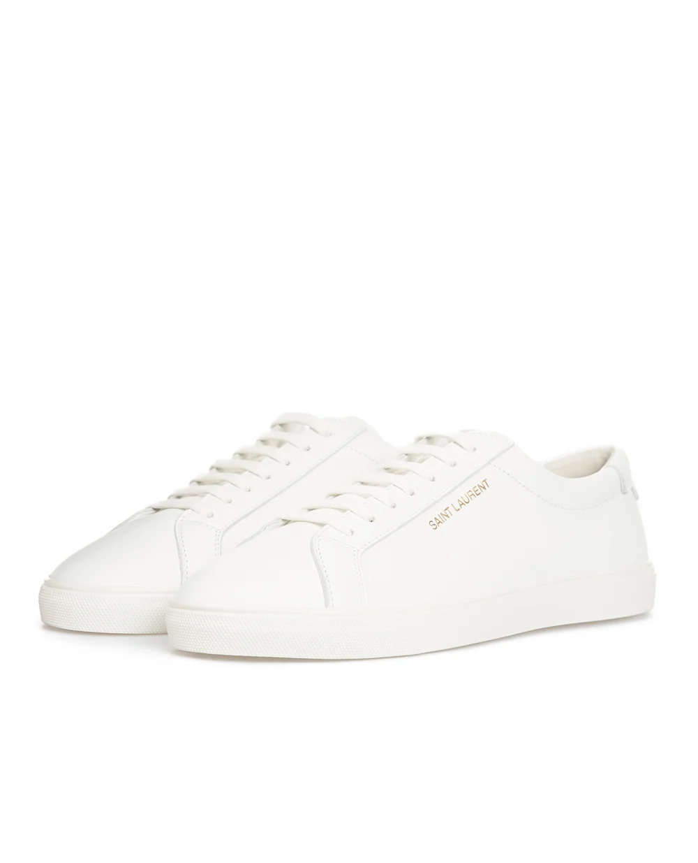 Кожаные сникеры Andy Saint Laurent 606831-0M500, белый цвет • Купить в интернет-магазине Kameron