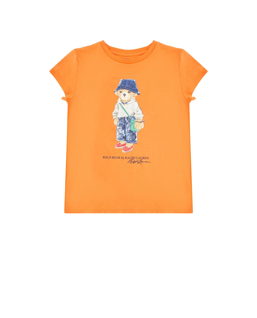 Детская футболка Polo Bear Polo Ralph Lauren Kids 313909700002, оранжевый цвет • Купить в интернет-магазине Kameron