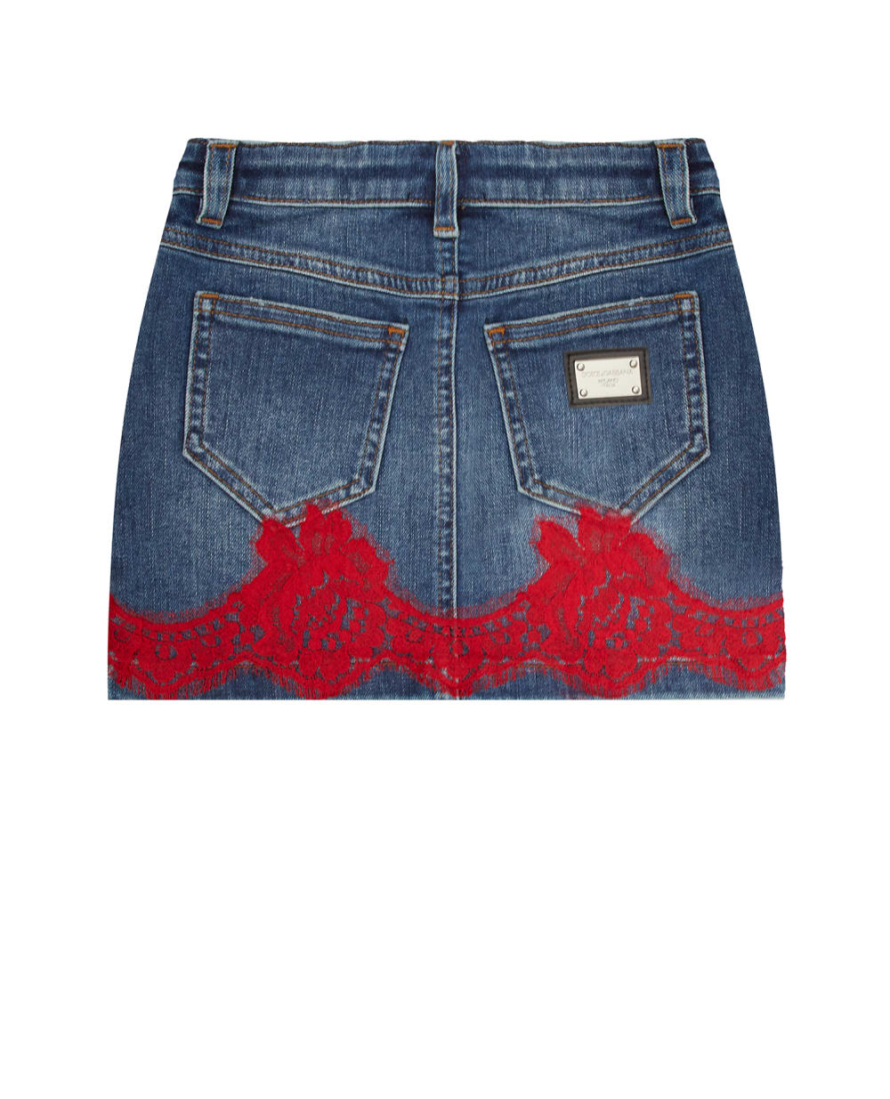 Детская джинсовая юбка Dolce&Gabbana Kids L54I60-LDB20-B, синий цвет • Купить в интернет-магазине Kameron