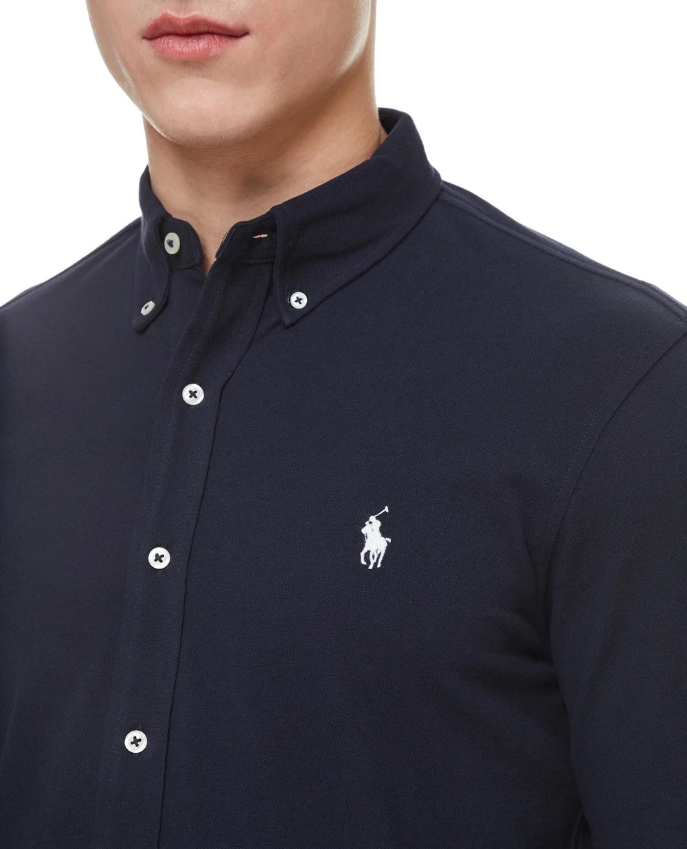 Рубашка Polo Ralph Lauren 710654408016, темно-синий цвет • Купить в интернет-магазине Kameron