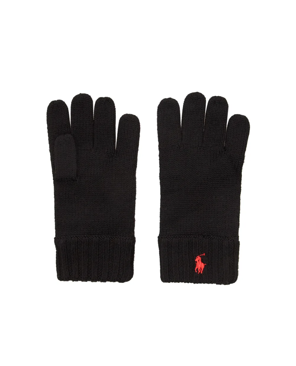 Детские шерстяные перчатки Polo Ralph Lauren Kids 323879736001, черный цвет • Купить в интернет-магазине Kameron