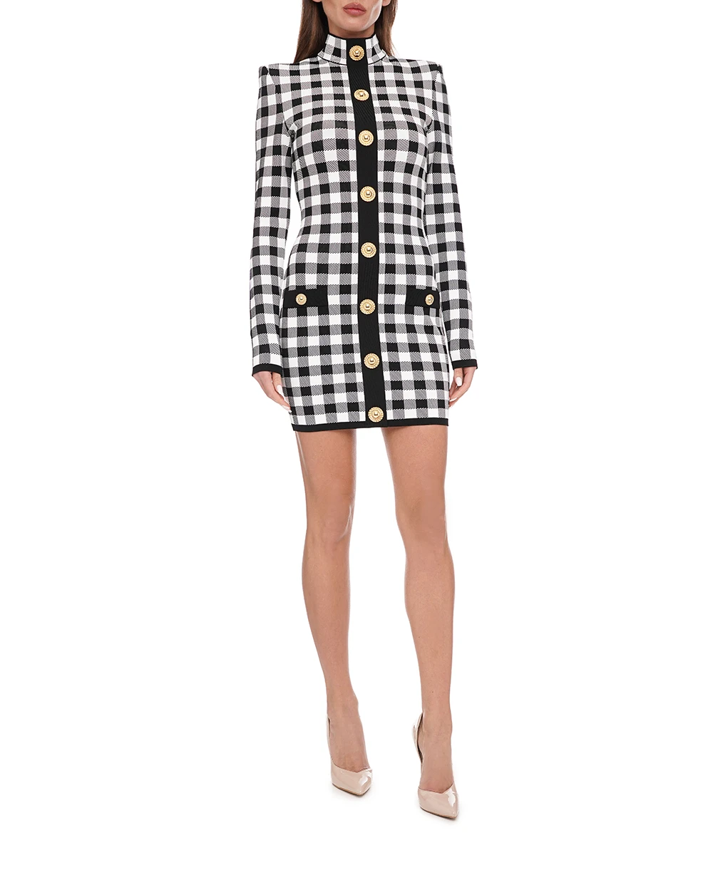 Сукня Balmain CF1R8019KF51, чорний колір • Купити в інтернет-магазині Kameron