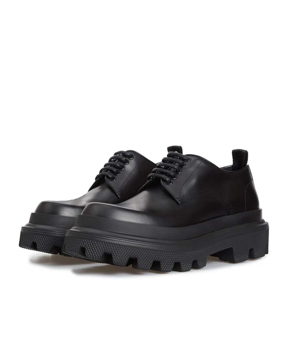 Кожаные дерби Dolce&Gabbana A10794-AB640, черный цвет • Купить в интернет-магазине Kameron