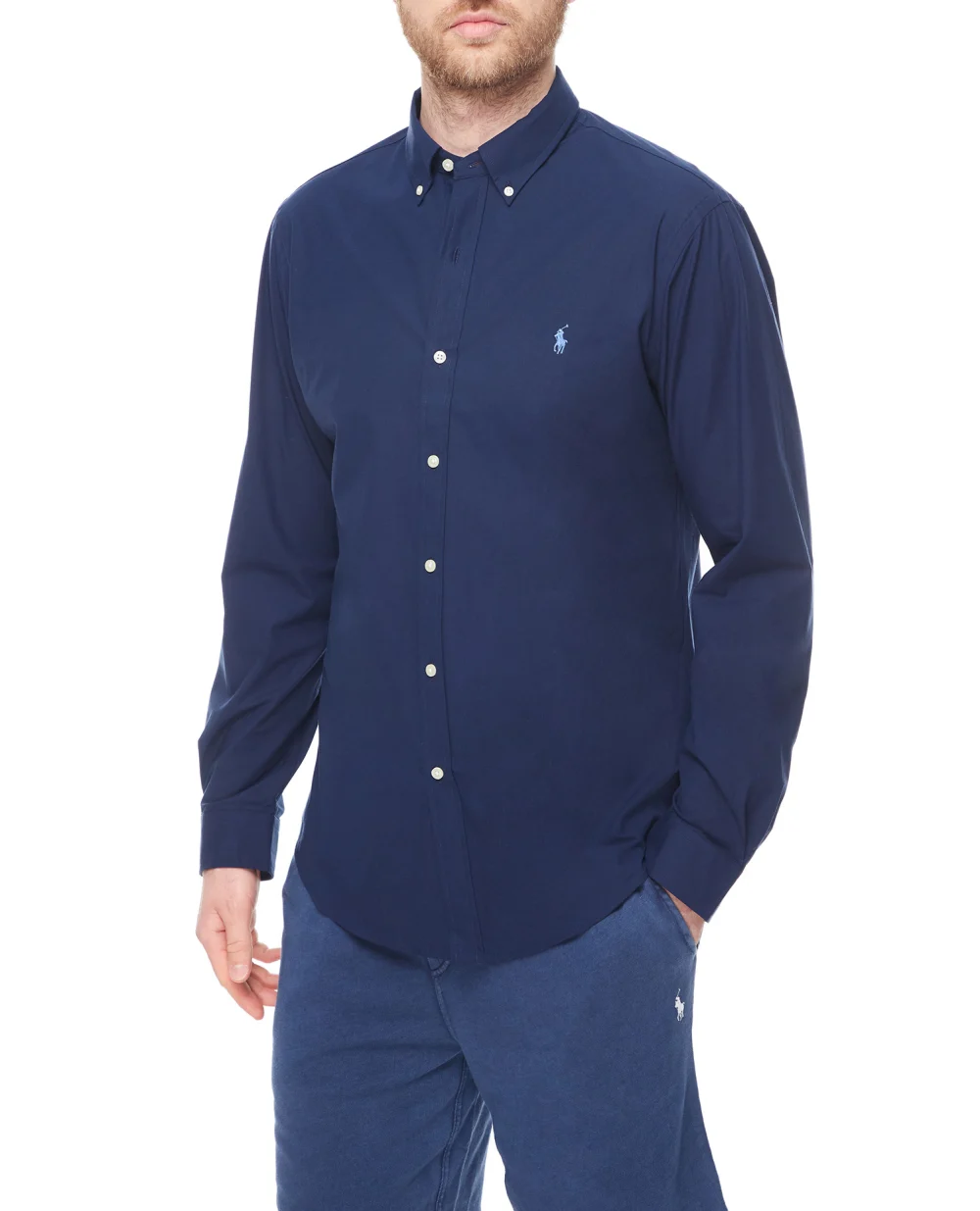 Рубашка Polo Ralph Lauren 710832480001, темно-синий цвет • Купить в интернет-магазине Kameron