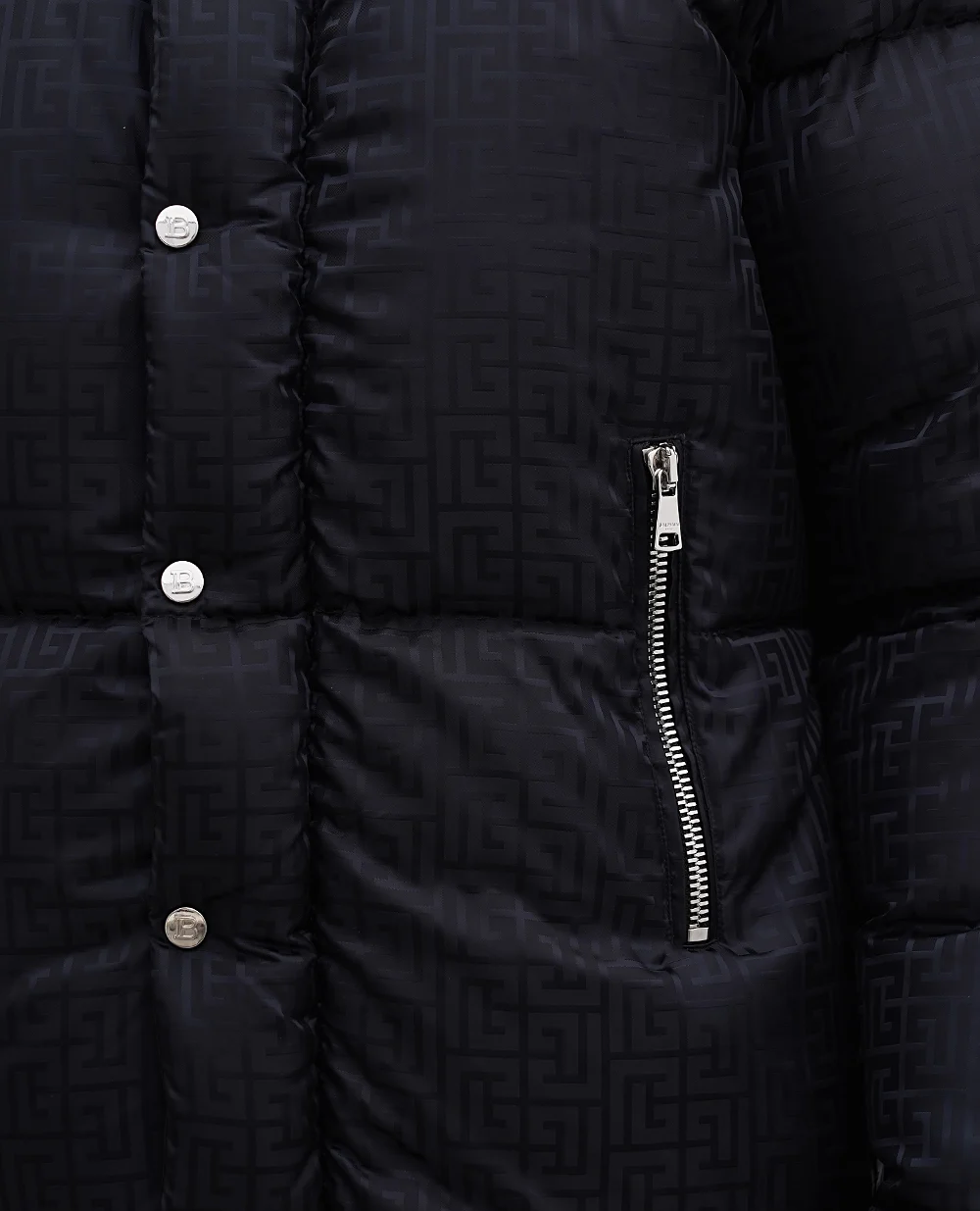 Пуховик Balmain BH1TP035XB11, чорний колір • Купити в інтернет-магазині Kameron