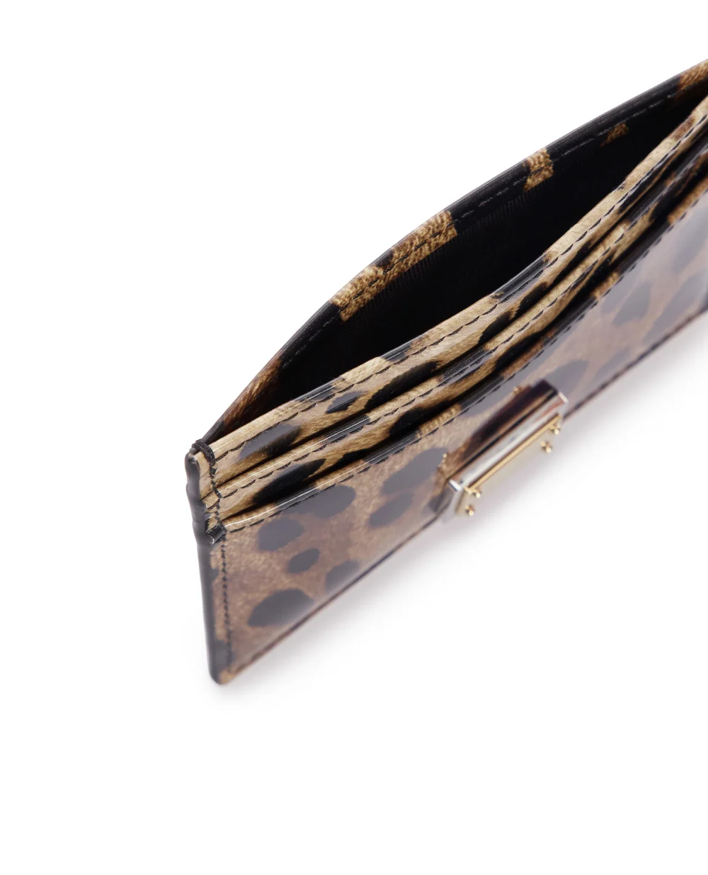 Кожаная визитница Dolce&Gabbana BI0330-AM568, коричневый цвет • Купить в интернет-магазине Kameron