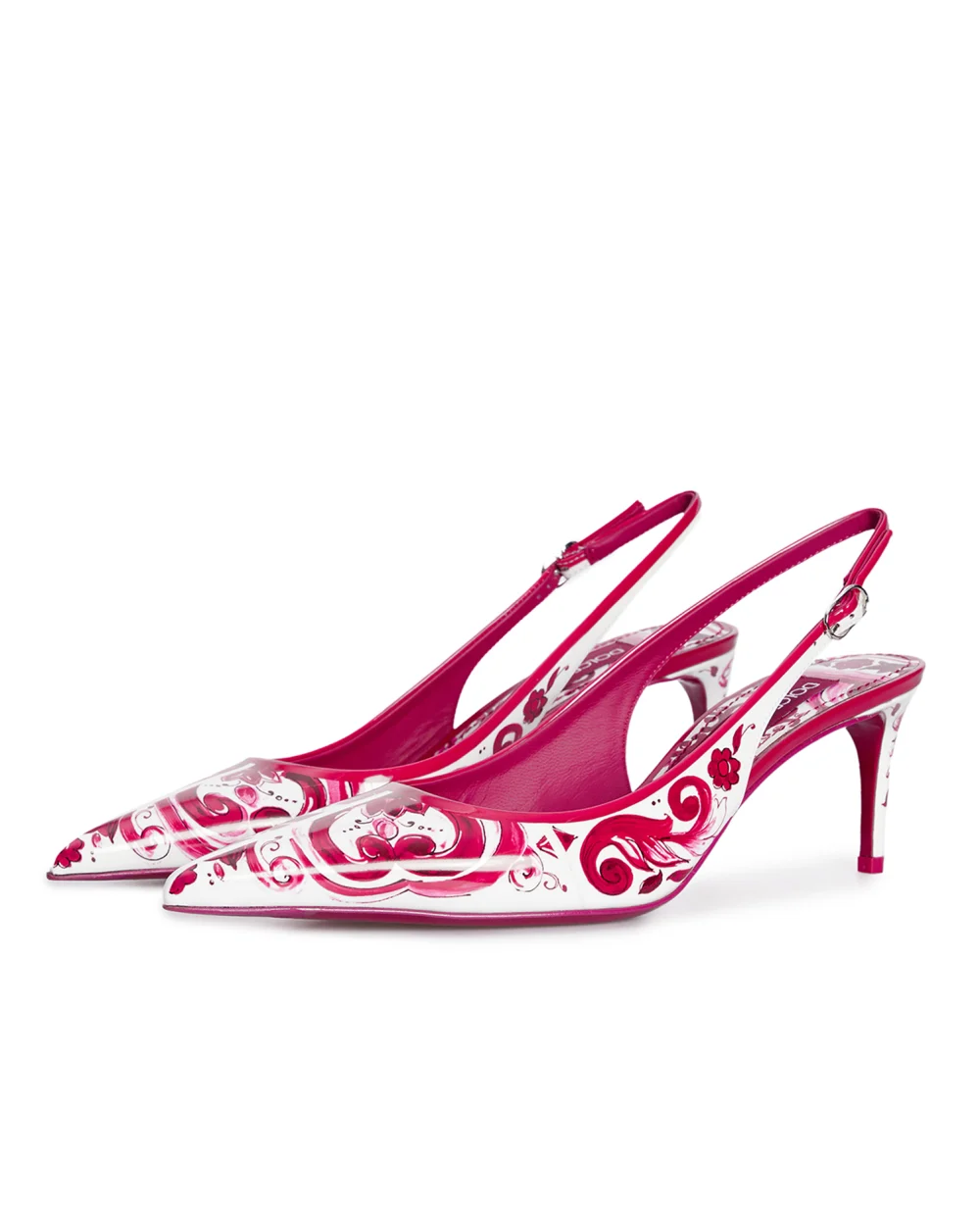 Кожаные слингбэки Sling Back Dolce&Gabbana CG0639-AI412, разноцветный цвет • Купить в интернет-магазине Kameron