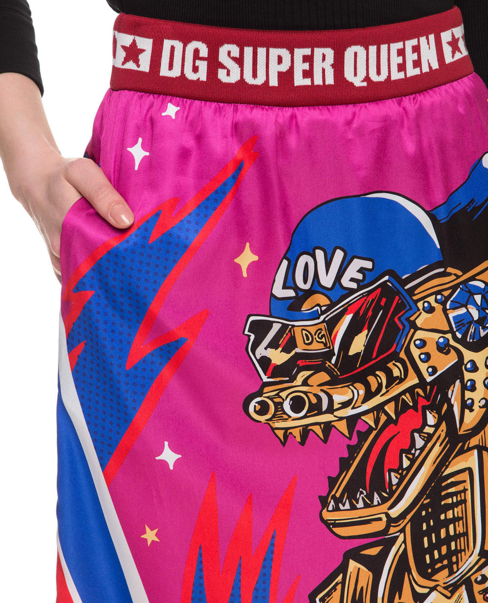 Юбка Dolce&Gabbana F4BLAT-G7SFN, малиновый цвет • Купить в интернет-магазине Kameron