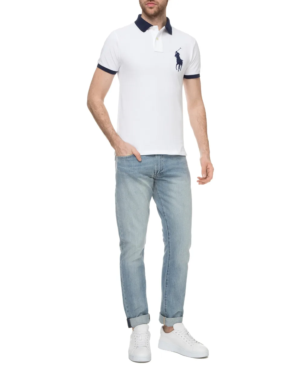 Джинсы Sullivan Polo Ralph Lauren 710689307001, голубой цвет • Купить в интернет-магазине Kameron