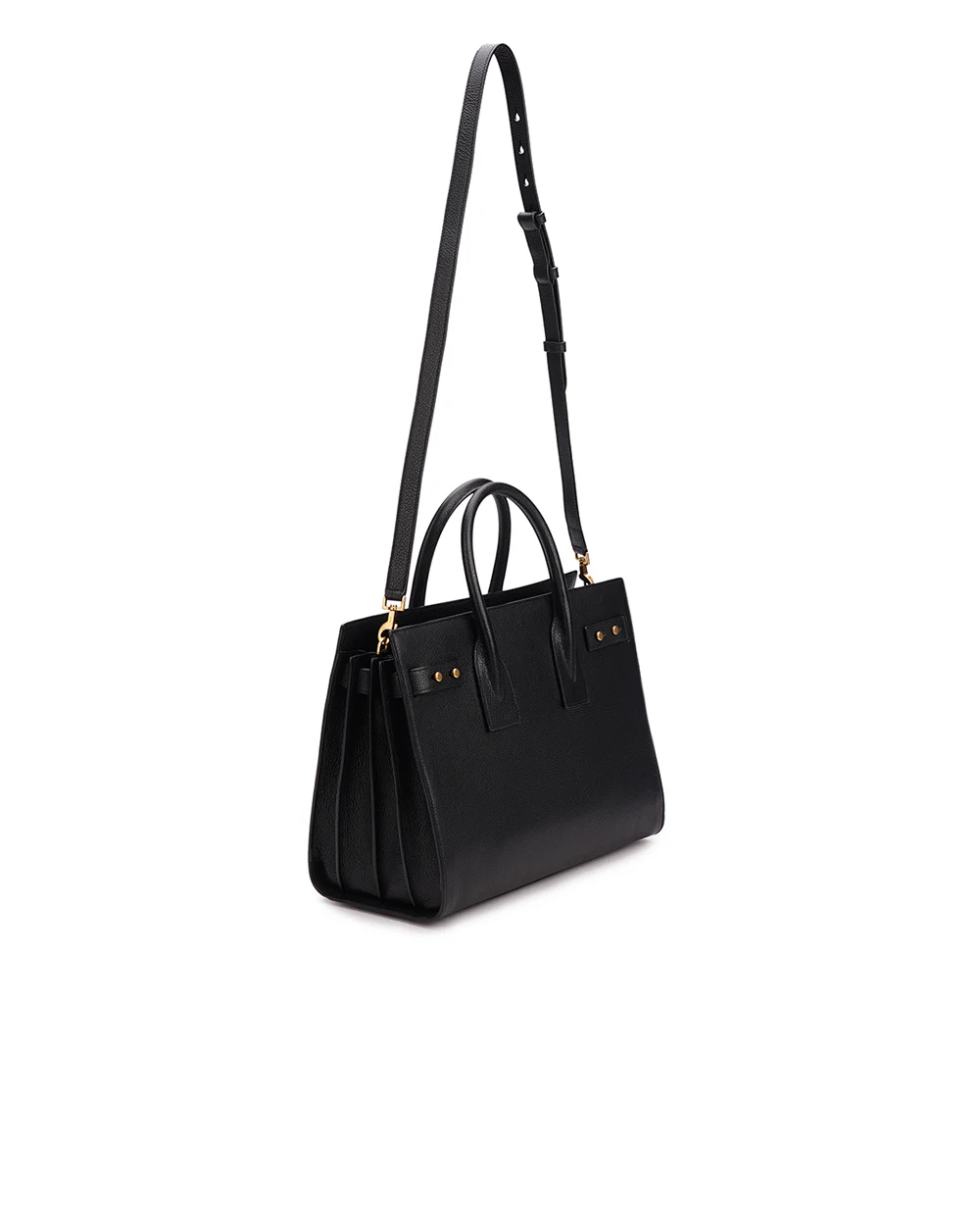 Шкіряна сумка Sac De Jour Small Saint Laurent 717447-DTI0W, чорний колір • Купити в інтернет-магазині Kameron