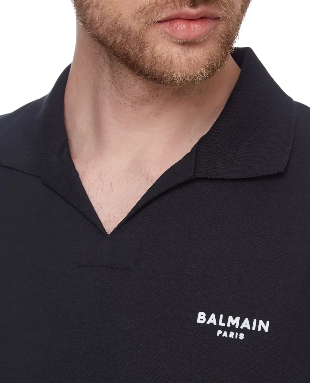 Поло Balmain VH1GB005B069, черный цвет • Купить в интернет-магазине Kameron