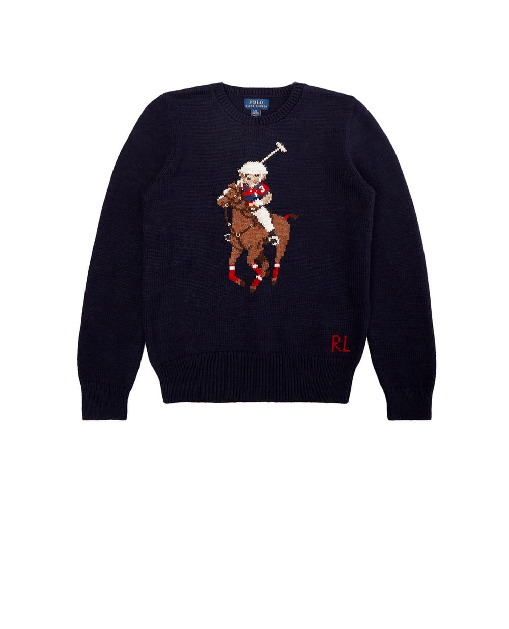 Детский свитер Polo Bear Polo Ralph Lauren Kids 312850441001, темно-синий цвет • Купить в интернет-магазине Kameron