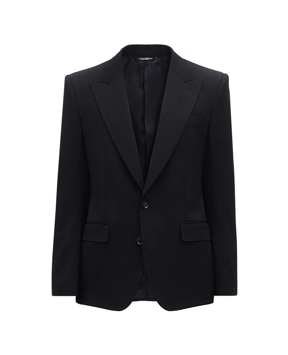 Шерстяной пиджак Dolce&Gabbana G2QU6T-FU26E, черный цвет • Купить в интернет-магазине Kameron