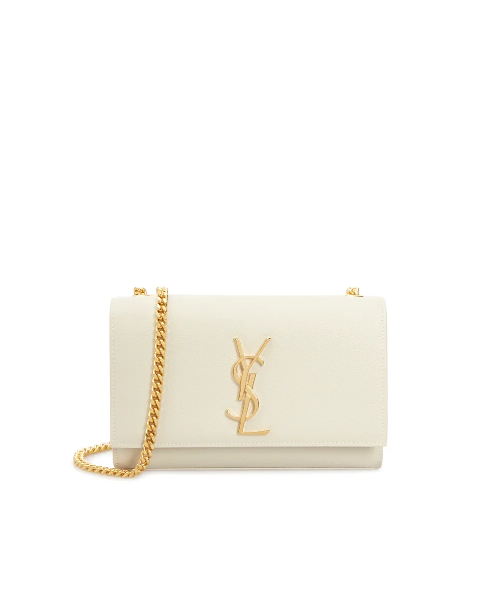 Шкіряна сумка Kate Small Saint Laurent 469390-BOW0J-, білий колір • Купити в інтернет-магазині Kameron