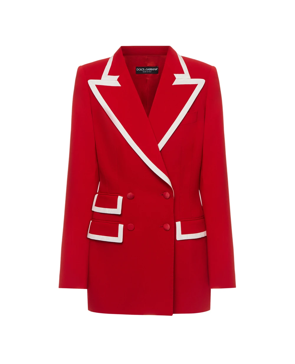 Шерстяной жакет Dolce&Gabbana F29EGT-FUCC6, красный цвет • Купить в интернет-магазине Kameron