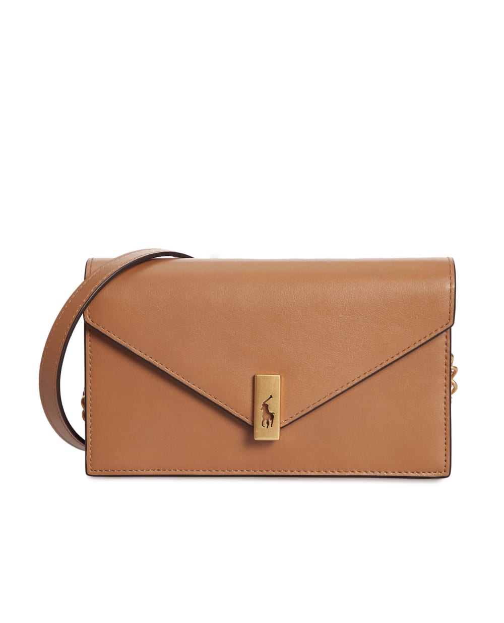 Шкіряна сумка Polo ID Chain Wallet Polo Ralph Lauren 427886738002, бежевий колір • Купити в інтернет-магазині Kameron