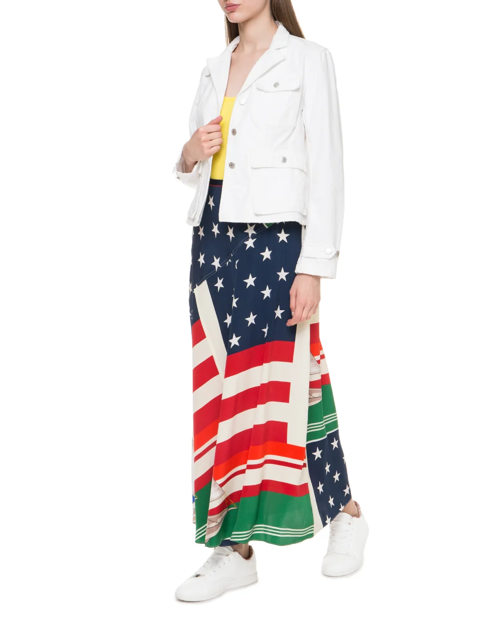 Джинсовая куртка Polo Ralph Lauren 211742365001, белый цвет • Купить в интернет-магазине Kameron