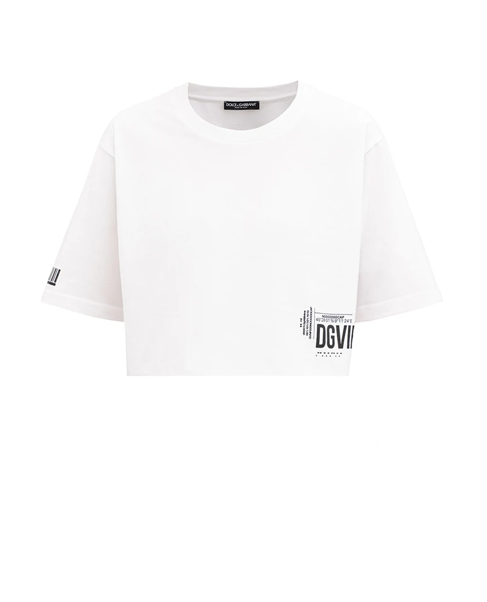 Футболка DGVIB3 Dolce&Gabbana F8U84T-G7L2P, белый цвет • Купить в интернет-магазине Kameron