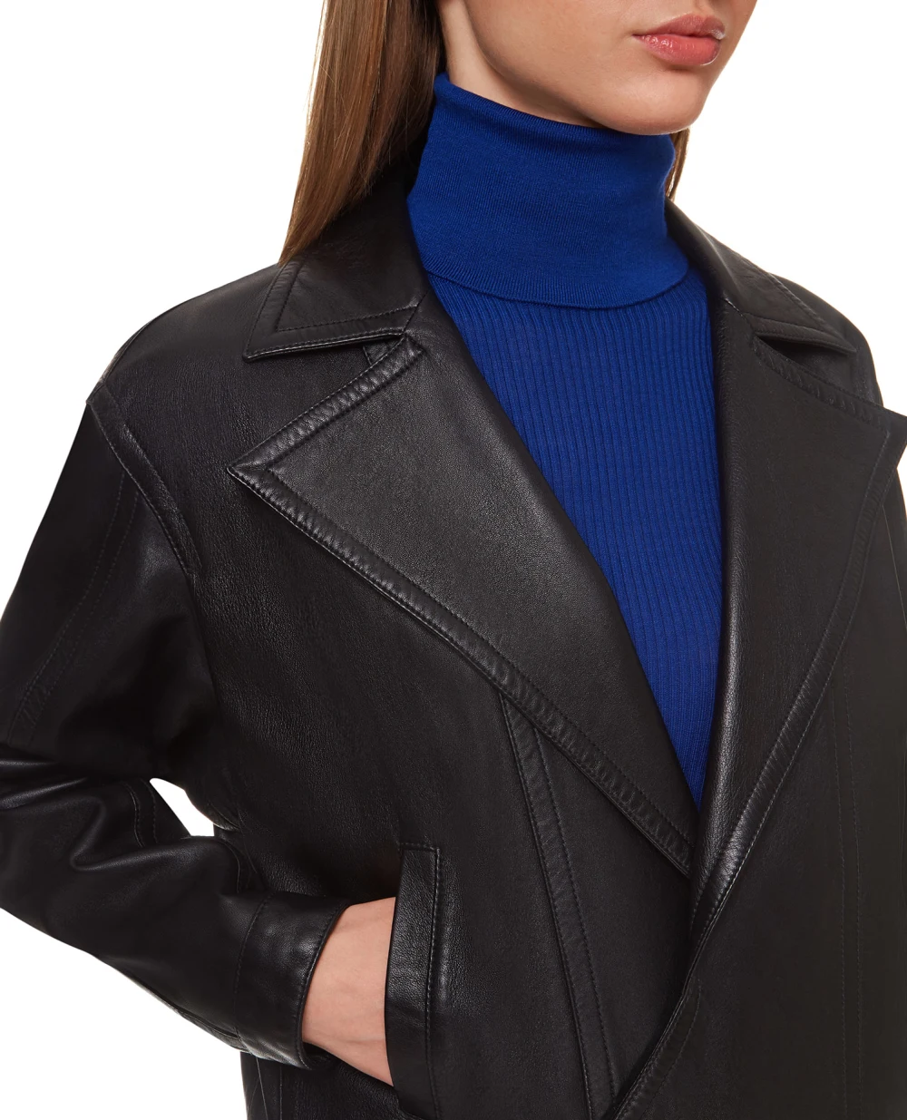 Кожаная куртка Saint Laurent 644265-YC2OC, черный цвет • Купить в интернет-магазине Kameron