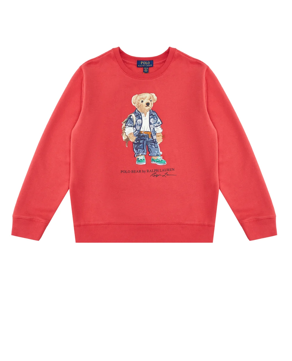 Детский свитшот Polo Bear Polo Ralph Lauren Kids 322920254001, красный цвет • Купить в интернет-магазине Kameron