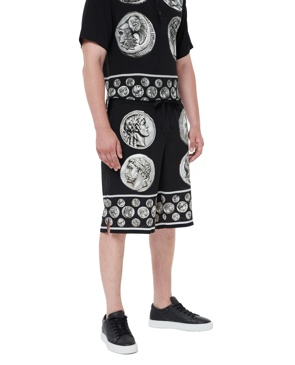 Шелковые шорты (костюм) Dolce&Gabbana GV37AT-HI1LJ, черный цвет • Купить в интернет-магазине Kameron