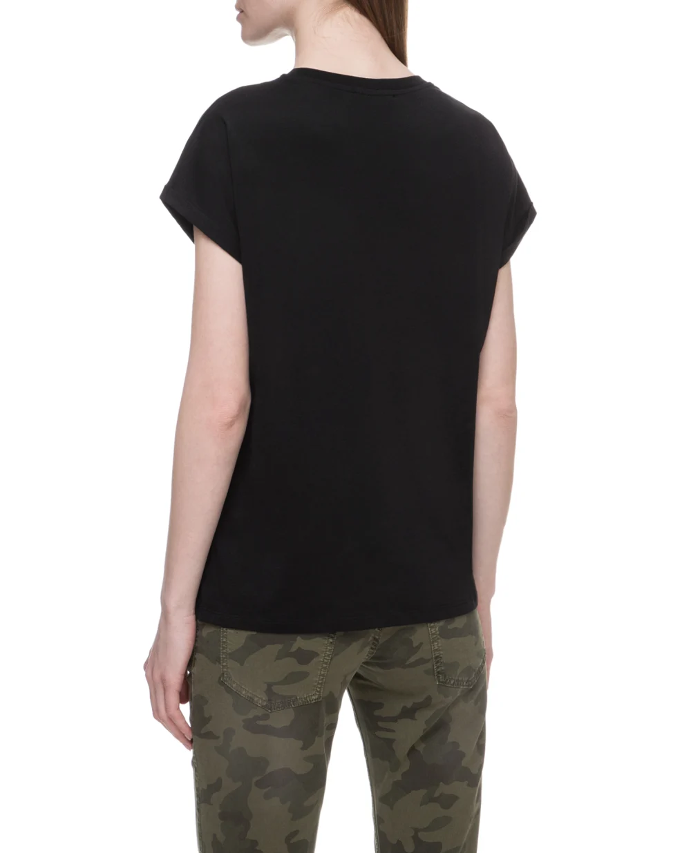 Футболка Balmain TF11351I382, черный цвет • Купить в интернет-магазине Kameron