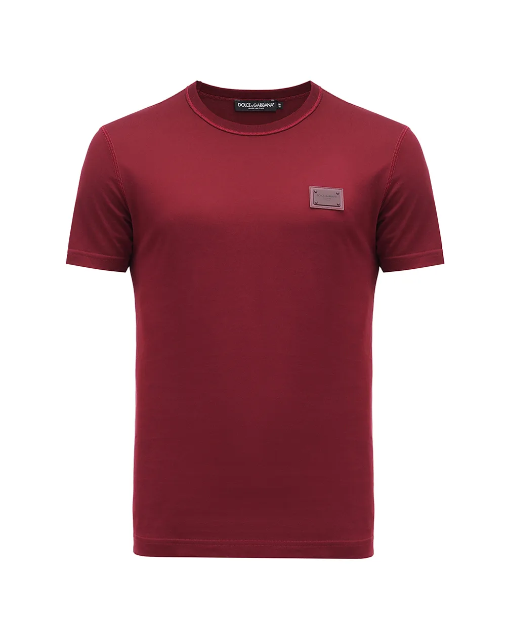 Футболка Dolce&Gabbana G8KJ9T-FU7EQ, бордовый цвет • Купить в интернет-магазине Kameron
