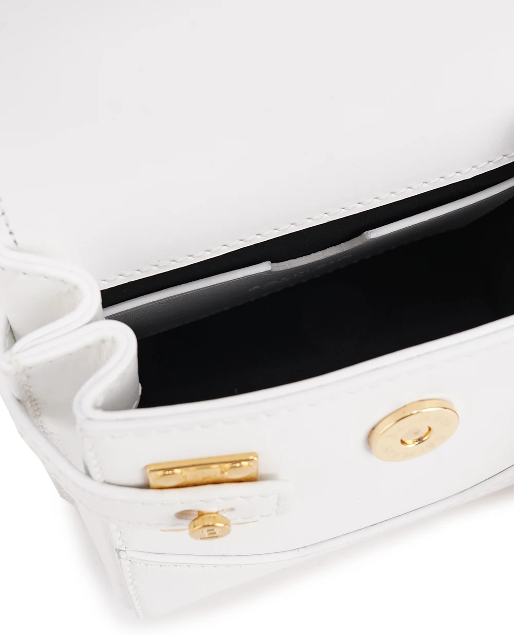 Шкіряна сумка B-Buzz 23 Balmain CN0DA775LSLX, білий колір • Купити в інтернет-магазині Kameron